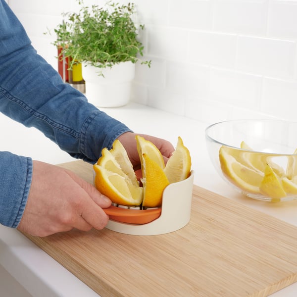 UPPFYLLD fruit cutter, set of 4, mixed colours, 12.5 cm