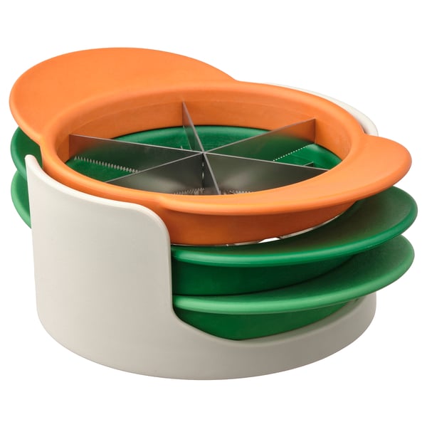 UPPFYLLD fruit cutter, set of 4, mixed colours, 12.5 cm