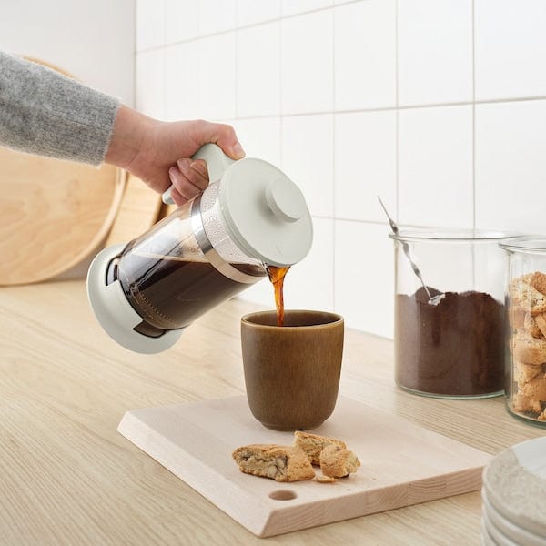 Ikea UPPHETTA - Coffee/tea maker, glass/stainless steel off-white, 1 l