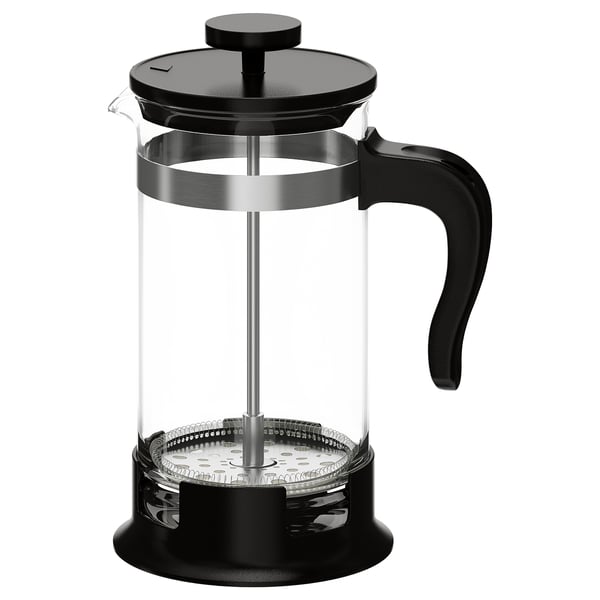 UPPHETTA coffee/tea maker, glass/stainless steel, 1 l