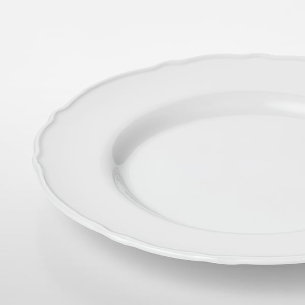 UPPLAGA - UPPLAGA Plate, white, 28 cm