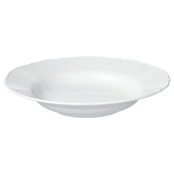 UPPLAGA deep plate, white, 26 cm