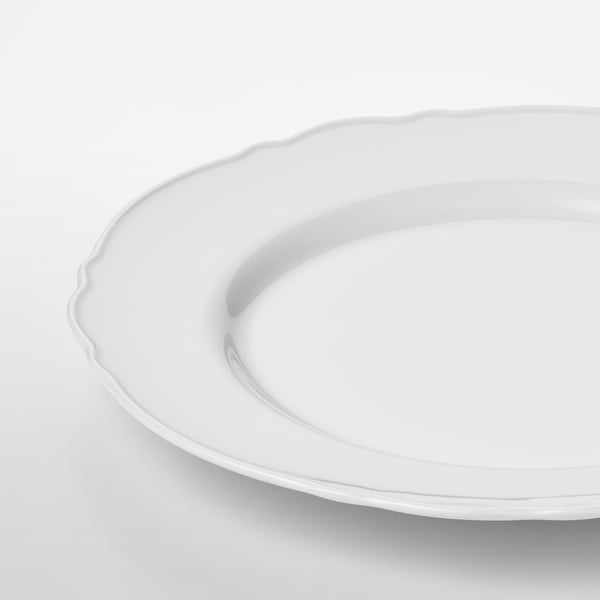 UPPLAGA - UPPLAGA Side plate, white, 22 cm