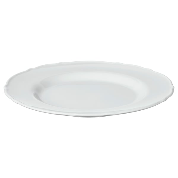 UPPLAGA - UPPLAGA Side plate, white, 22 cm