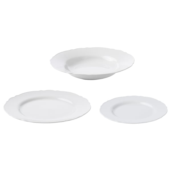 UPPLAGA Service 18 pieces - white ,