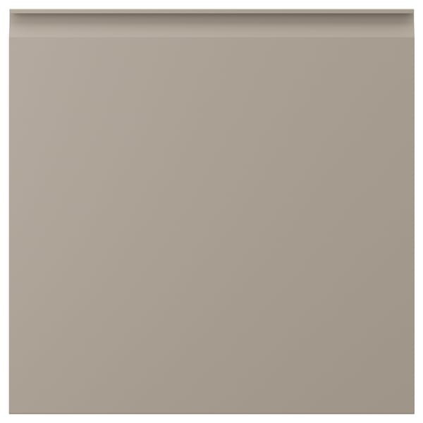UPPLÖV door, matt dark beige, 60x60 cm