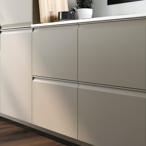 UPPLÖV - UPPLÖV Drawer front, matt dark beige, 80x20 cm