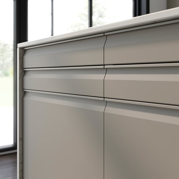 UPPLÖV drawer front, matt dark beige, 40x20 cm
