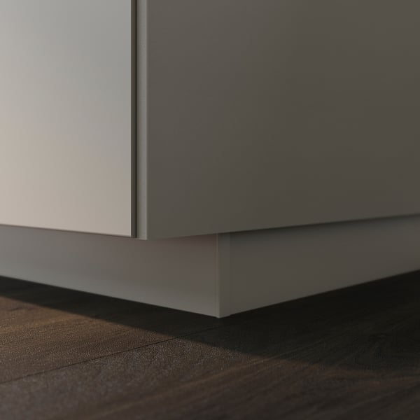 UPPLÖV plinth, matt dark beige, 220x8 cm