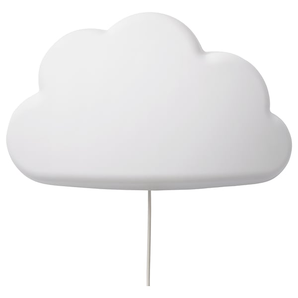 UPPLYST LED wall lamp, cloud white, 30x19x8 cm