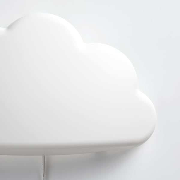 UPPLYST LED wall lamp, cloud white, 30x19x8 cm