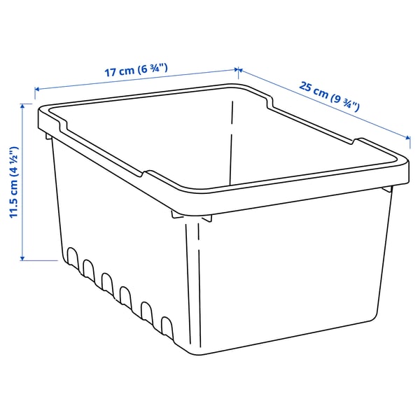 UPPSNOFSAD storage box, black