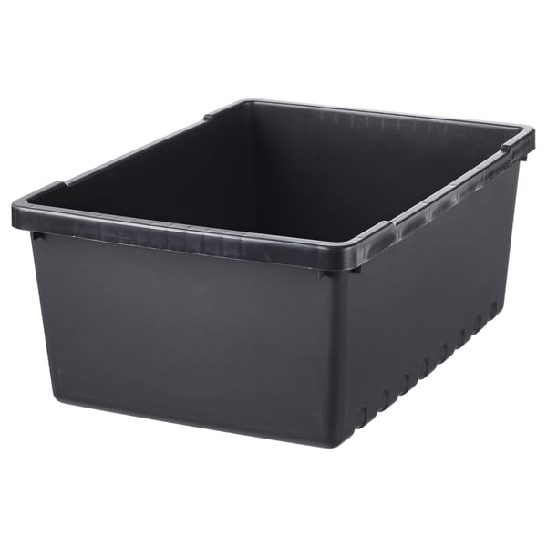 UPPSNOFSAD - UPPSNOFSAD Storage box, black, 35x25x14 cm/9 l