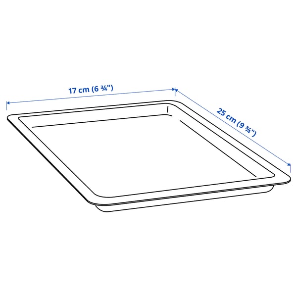 UPPSNOFSAD Lid - black 25x17 cm