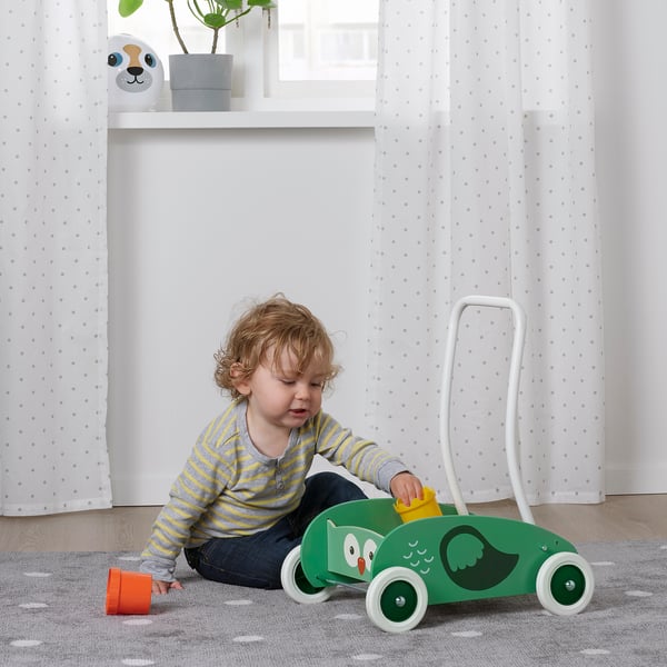 UPPSTÅ toddler walker, green, 40x30 cm