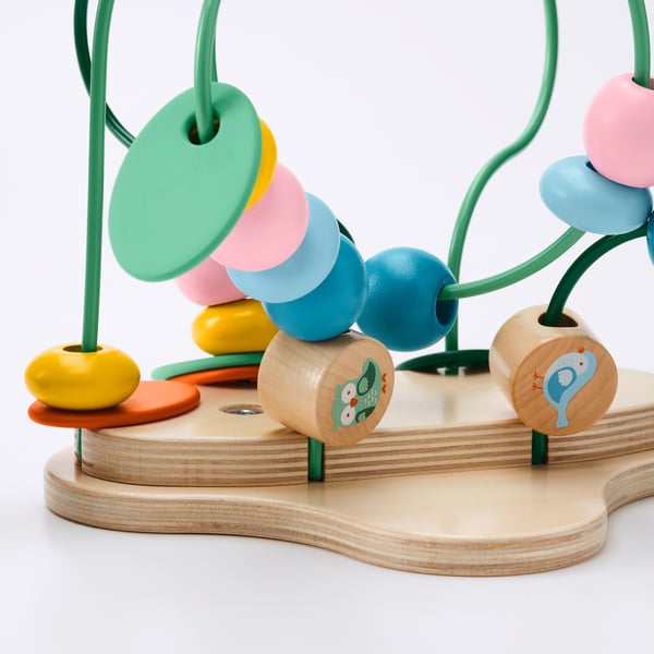 UPPSTÅ bead maze, multicolour, 29x24 cm