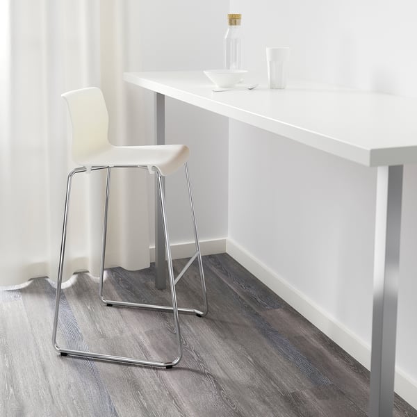 UTBY leg, stainless steel, 101.5 cm