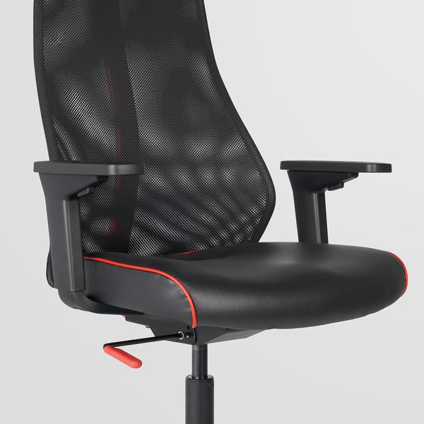 UTESPELARE / MATCHSPEL gaming desk and chair, black, 54 cm