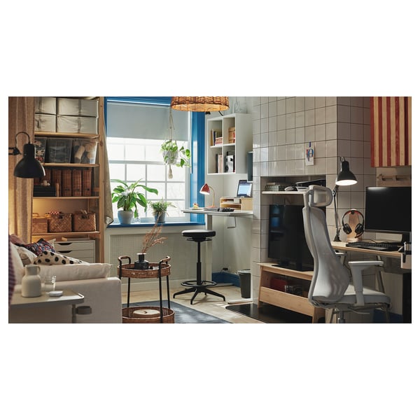 UTESPELARE gaming desk, ash effect/grey, 160x80 cm