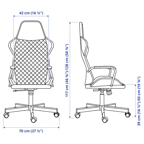 UTESPELARE Gaming Chair - Bomstad grey ,