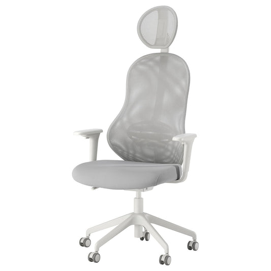 UTKLASSNING gaming chair, Gräsnäs grey/white, 68 cm
