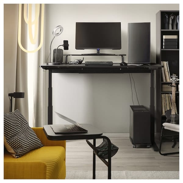 Ikea UTMANING - Adjustable height gaming desk, electric/black,160x80 cm