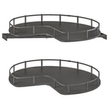 UTRUSTA corner base cabinet carousel, grey, 88 cm