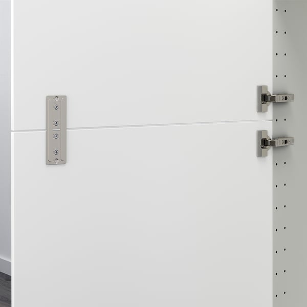 UTRUSTA connection fitting for doors, 128 mmx40 mm cm