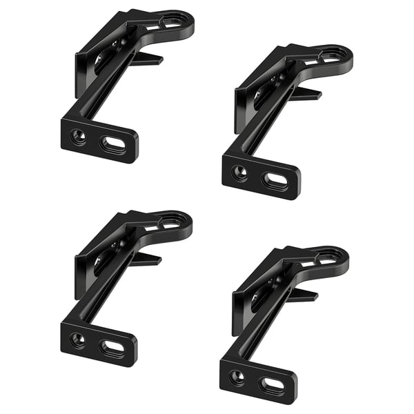UTRUSTA lock for kitchen drawers/cabinets, black, 4 pack