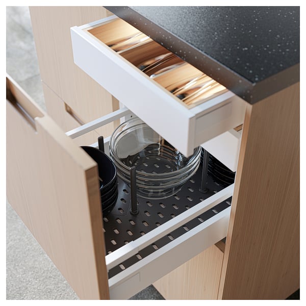 UTRUSTA drawer front, low, white, 40 cm