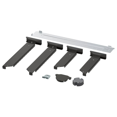 UTRUSTA assembly kit for pull-out function, black-grey, 40.0x140 cm