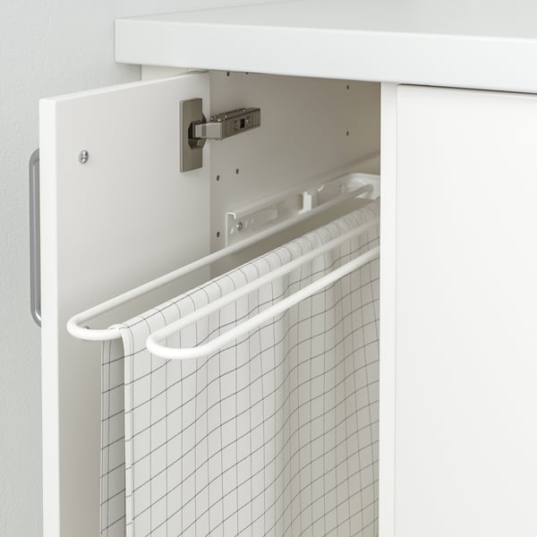 UTRUSTA towel rail, white, 16 cm