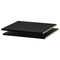 UTRUSTA shelf, black-grey, 60x60 cm, 2 pack