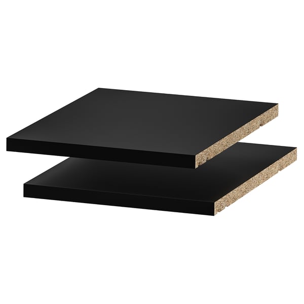 UTRUSTA shelf, black-grey, 30x37 cm, 2 pack