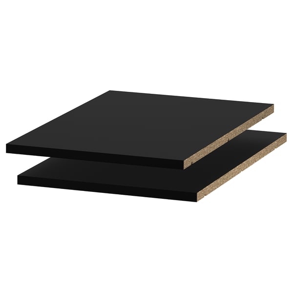 UTRUSTA shelf, black-grey, 40x60 cm, 2 pack