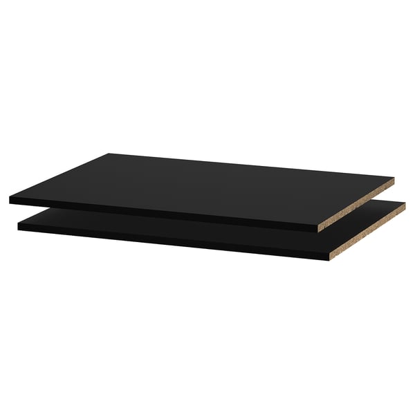 UTRUSTA - UTRUSTA Shelf, black-grey, 80x60 cm