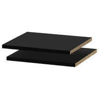 UTRUSTA shelf, black-grey, 40x37 cm, 2 pack
