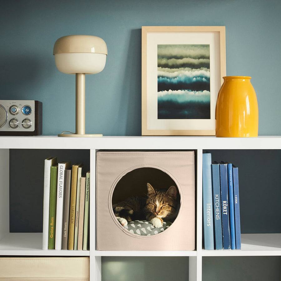 UTSÅDD cat house, beige, 33x33x38 cm