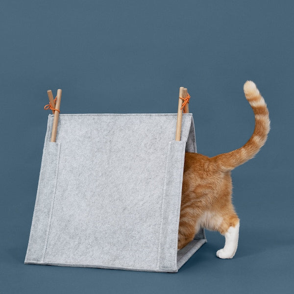 UTSÅDD - Cat house, grey/felt