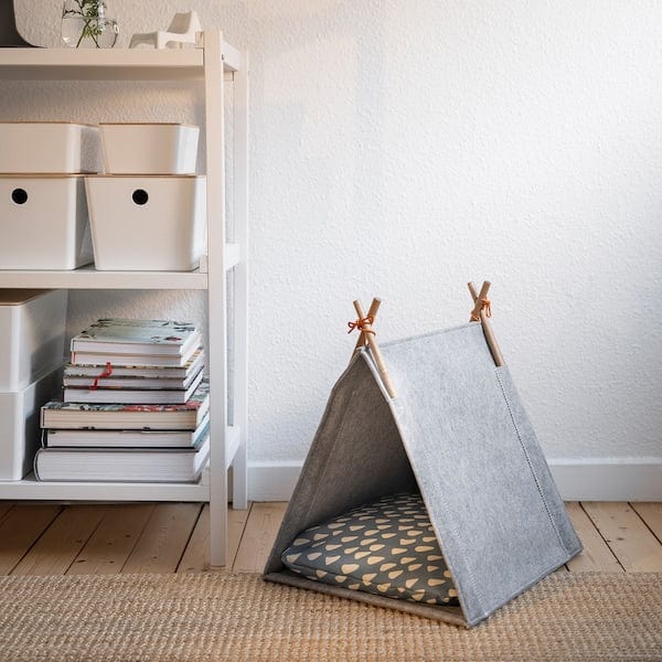 Ikea UTSÅDD - Cat house, grey/felt