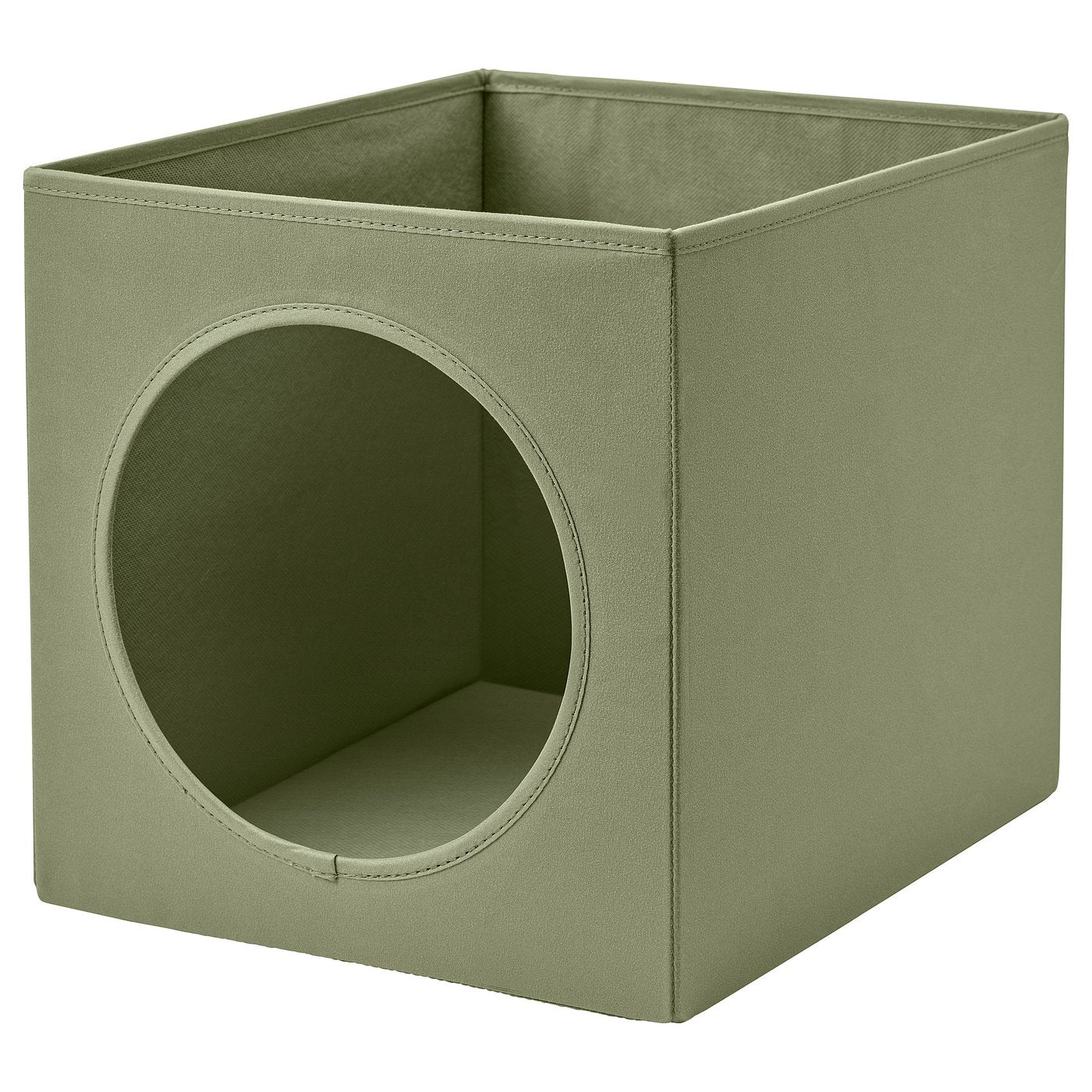 UTSÅDD cat house, green, 33x38x33 cm
