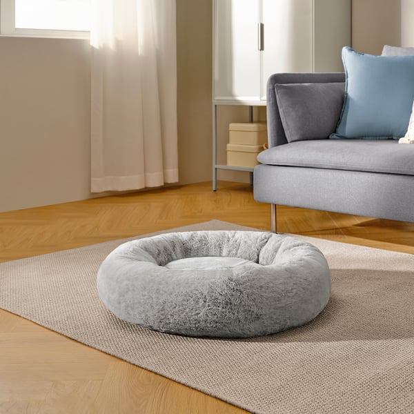 UTSÅDD pet bed, light grey, M