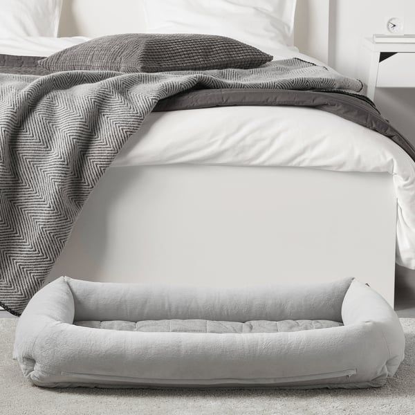 UTSÅDD dog bed, light grey, L