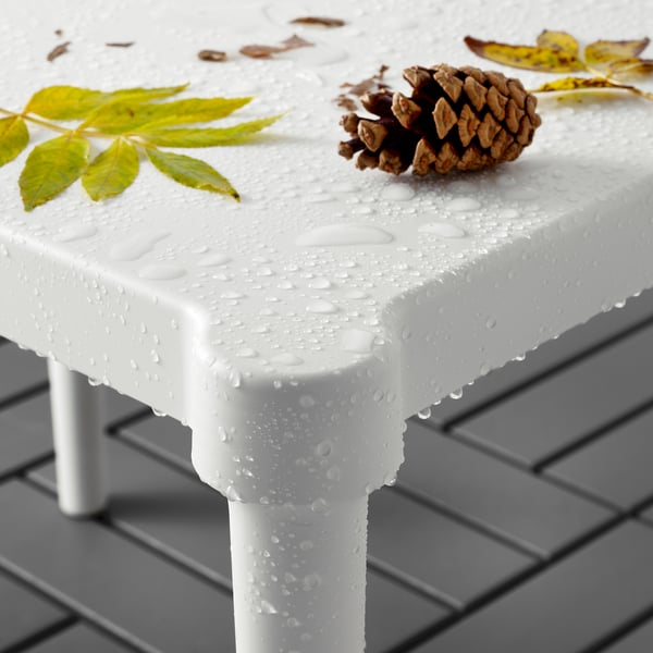 UTTER children's table, in/outdoor/white, 58x42 cm