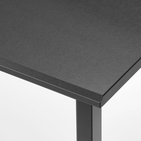 UTVISNING gaming desk with shelf, black, 120x60 cm