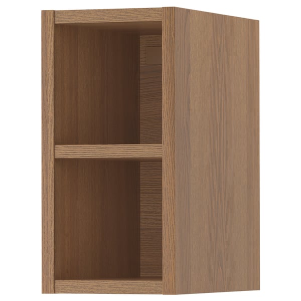 VADHOLMA - VADHOLMA Open storage, brown/stained ash, 20x37x40 cm