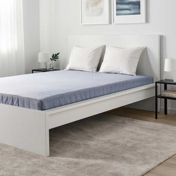 VADSÖ Spring mattress - extra rigid/light blue 90x200 cm , 90x200 cm