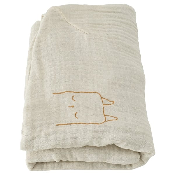 Ikea VÄDRA - Changing mat cover, beige/blue,48x74 cm