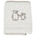 VÄDRA cover for babycare mat, white/terry, 48x74 cm