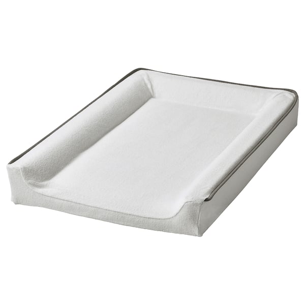 VÄDRA cover for babycare mat, white, 48x74 cm